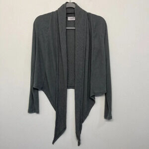 Out From Under Urban Outfitters Open Front Cardigan Knit Ribbed Gray S